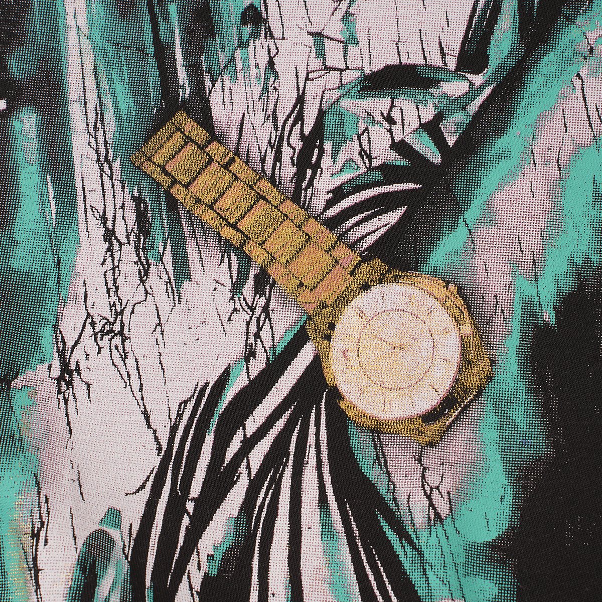Godspeed Statue & Eye Graphic Short-Sleeve T-Shirt — detail