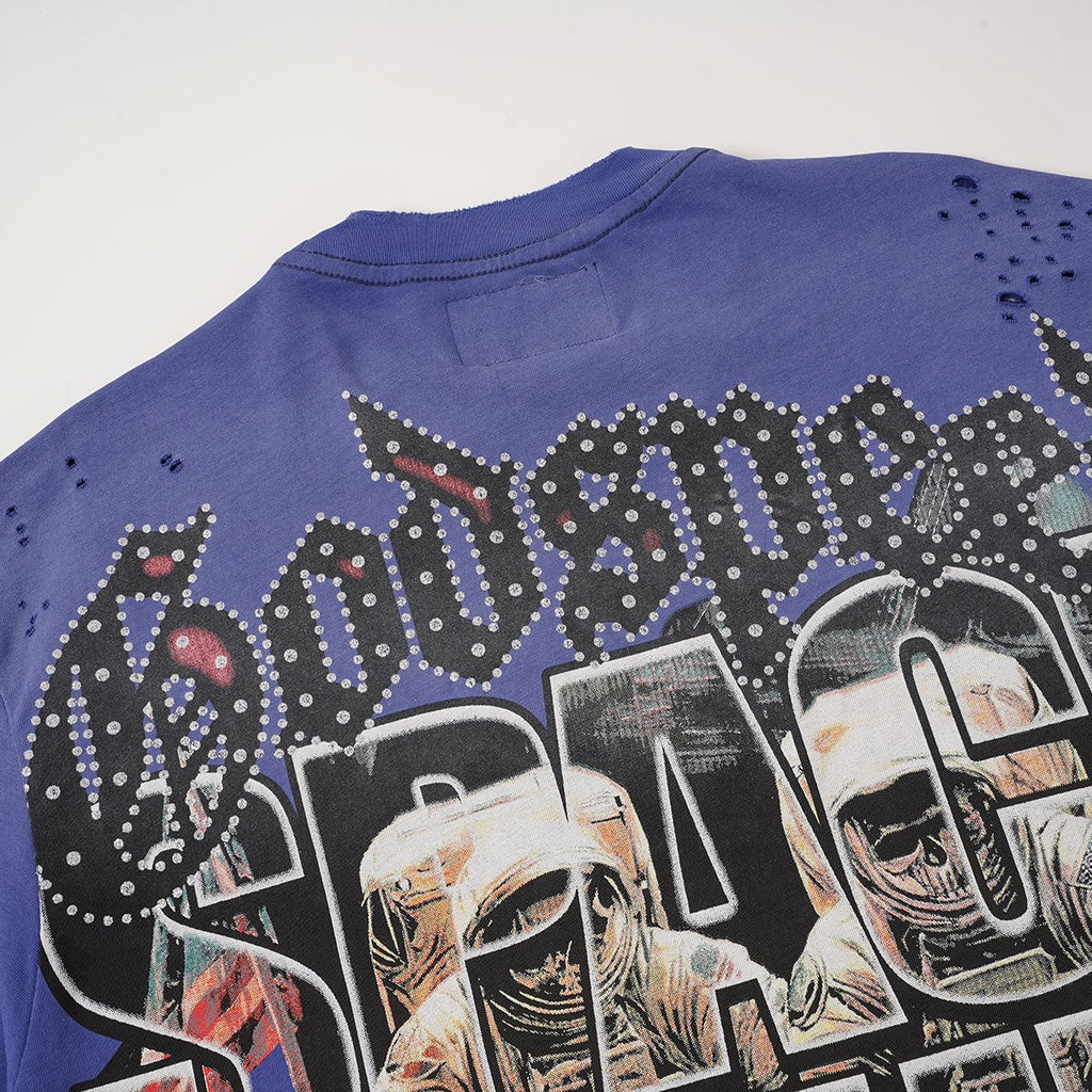 Godspeed Space Tour Astronaut Graphic Short-Sleeve T-Shirt — detail