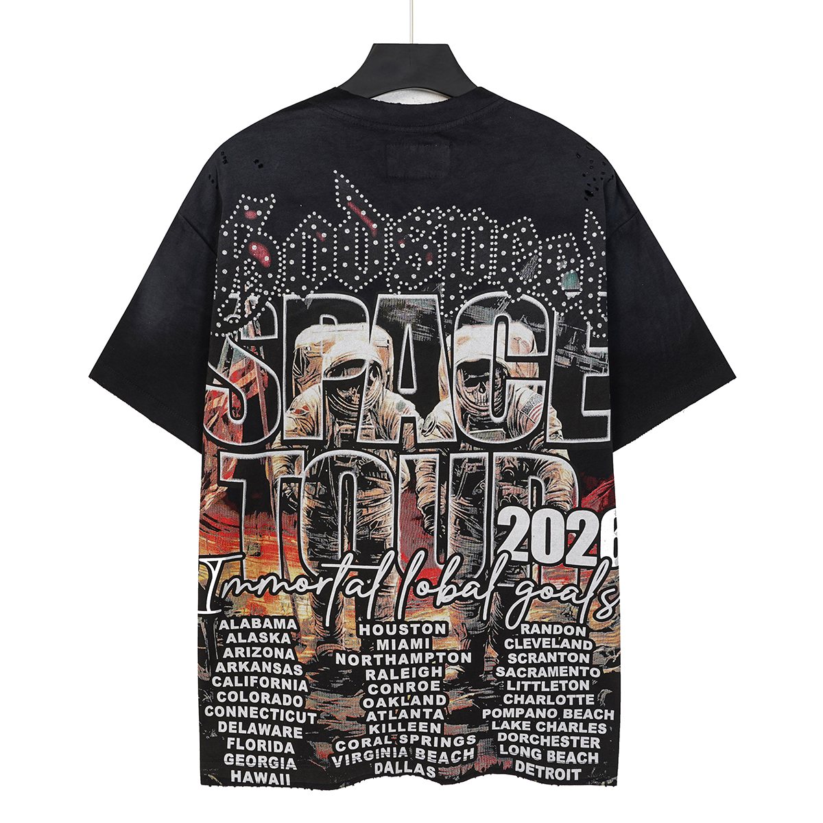 Godspeed Space Tour Astronaut Graphic Short-Sleeve T-Shirt — back