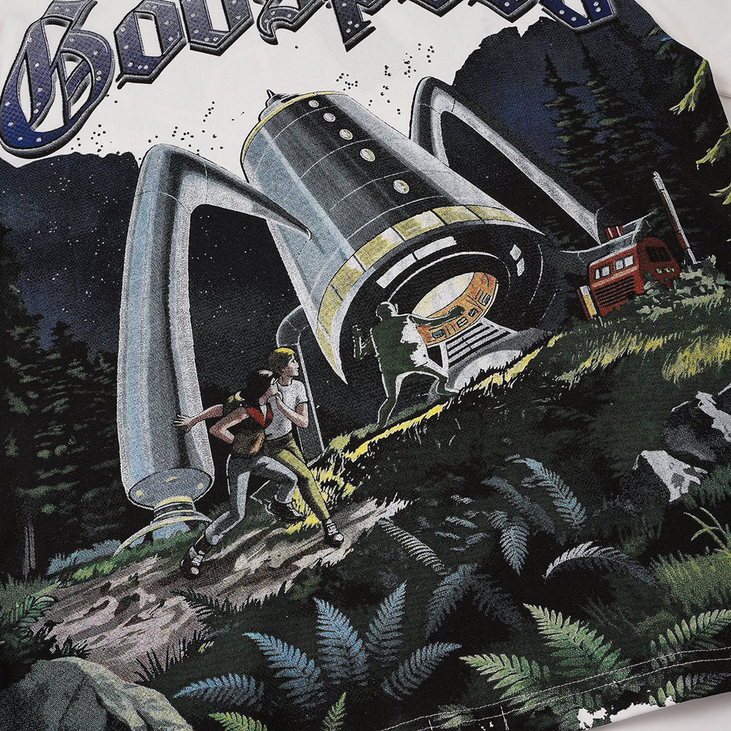 Godspeed Sci-Fi Landscape Graphic T-Shirt — detail