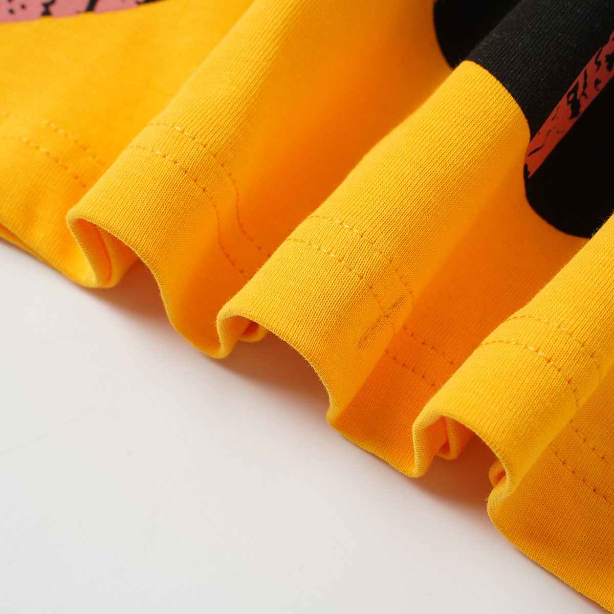Godspeed Skeleton Band Guitar Graphic T-Shirt — fabric_closeup