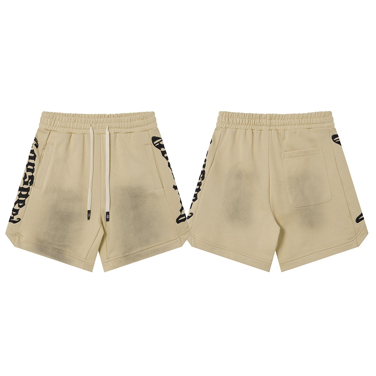 Godspeed Washed Drawstring Shorts — front