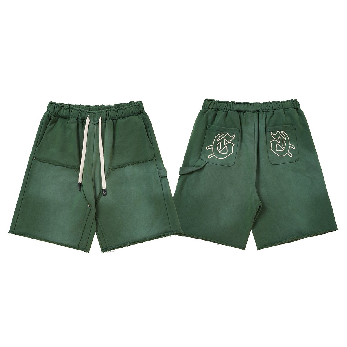Godspeed Washed Graphic Sweat Shorts — front