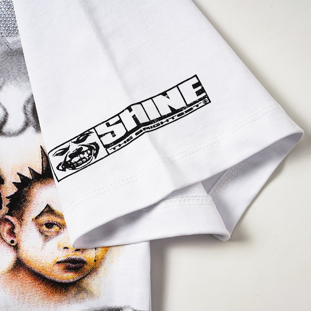 Hellstar Redemption Rhinestone Graphic T-Shirt — detail