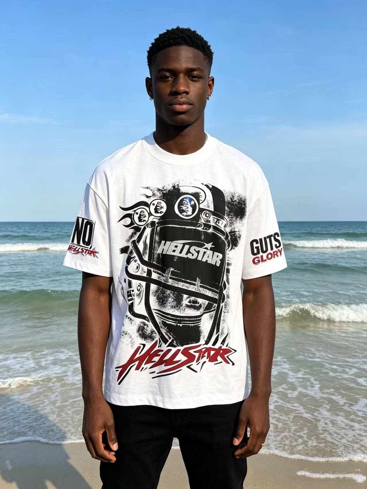 Hellstar No Guts No Glory Graphic T-Shirt — context