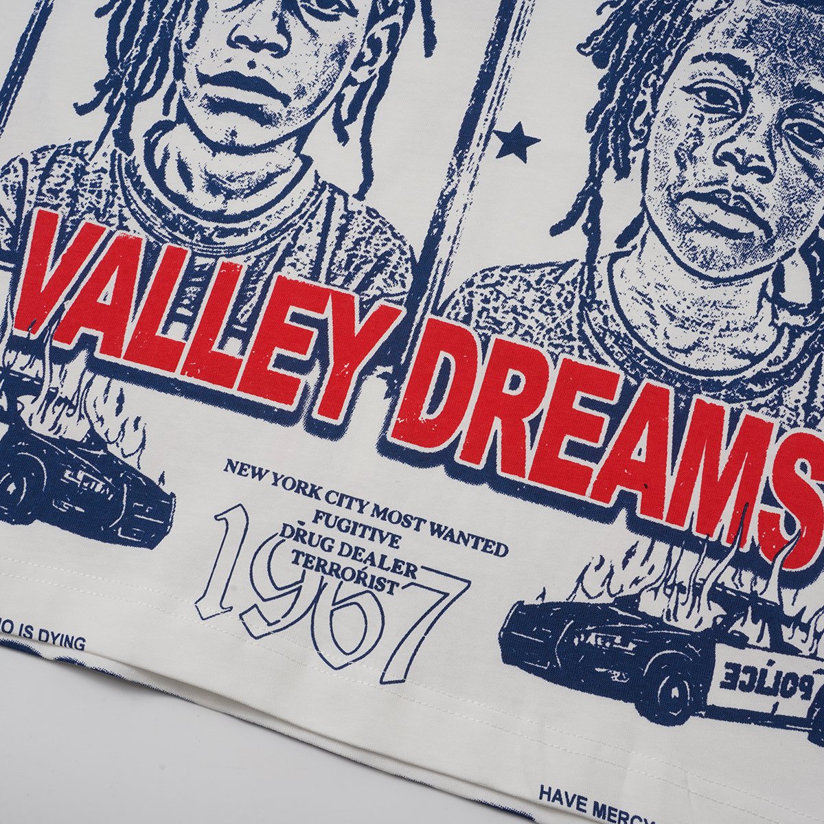 VALLEY NYC Most Wanted 1967 Graphic T-Shirt — detail