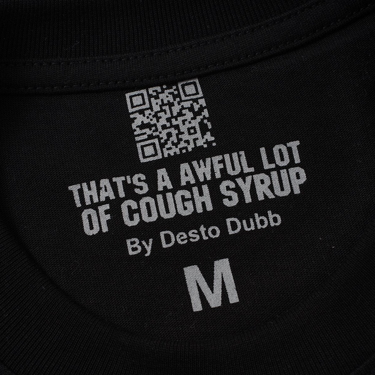 THAT'S A AWFUL LOT OF COUGH SYRUP Rodeo Graphic Short-Sleeve T-Shirt — neck_label