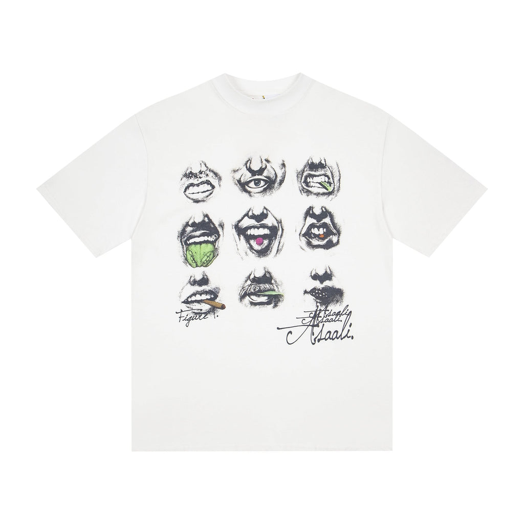 ASAALL Mouth & Eye Graphic Short-Sleeve T-Shirt — hero