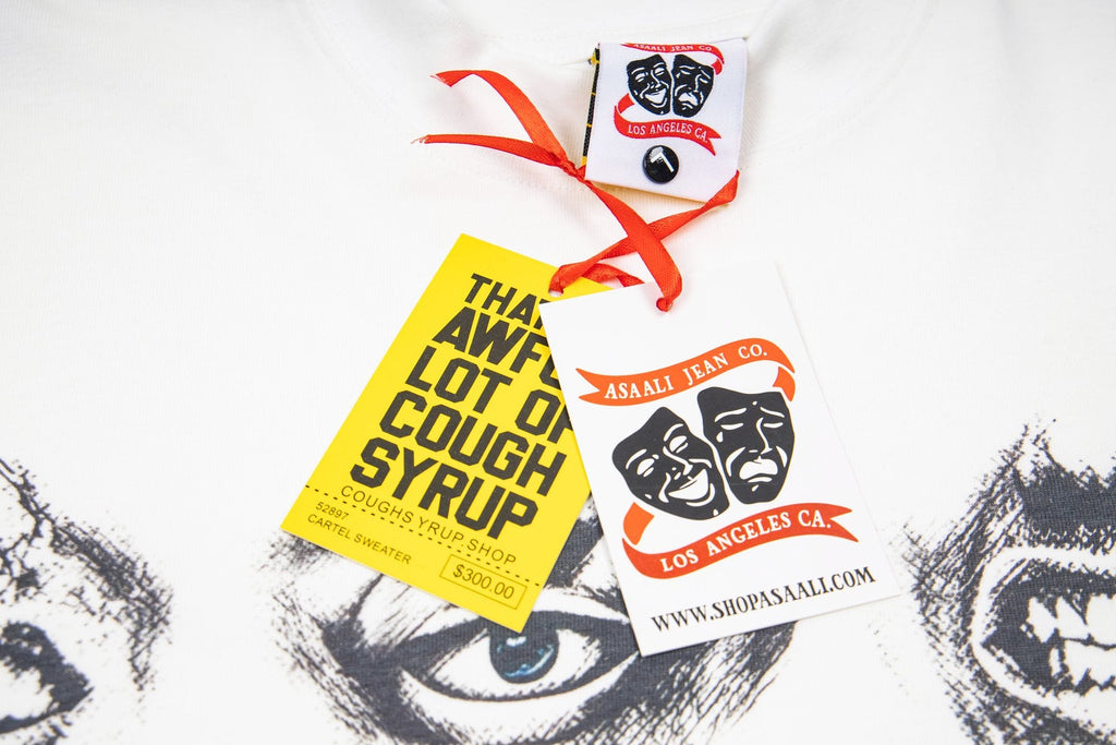 ASAALL Mouth & Eye Graphic Short-Sleeve T-Shirt — hang_tag