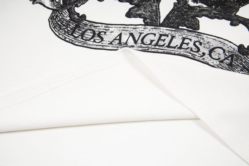 ASAALL White Graphic Sleeveless T-Shirt — detail