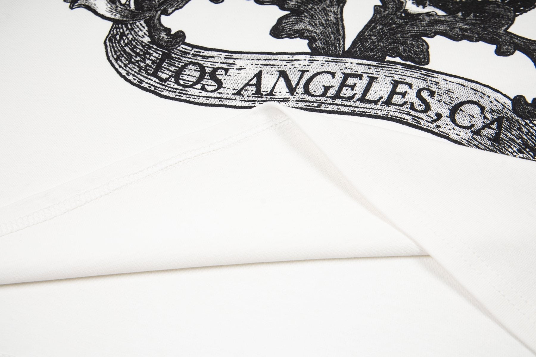 ASAALL White Graphic Sleeveless T-Shirt — detail