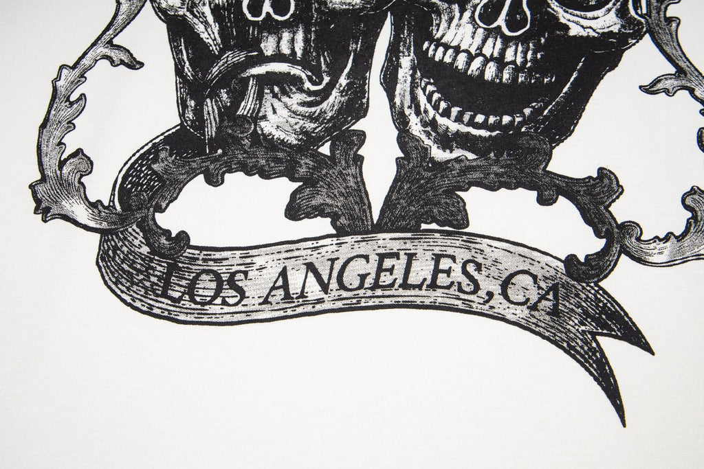 ASAALL White Graphic Sleeveless T-Shirt — detail