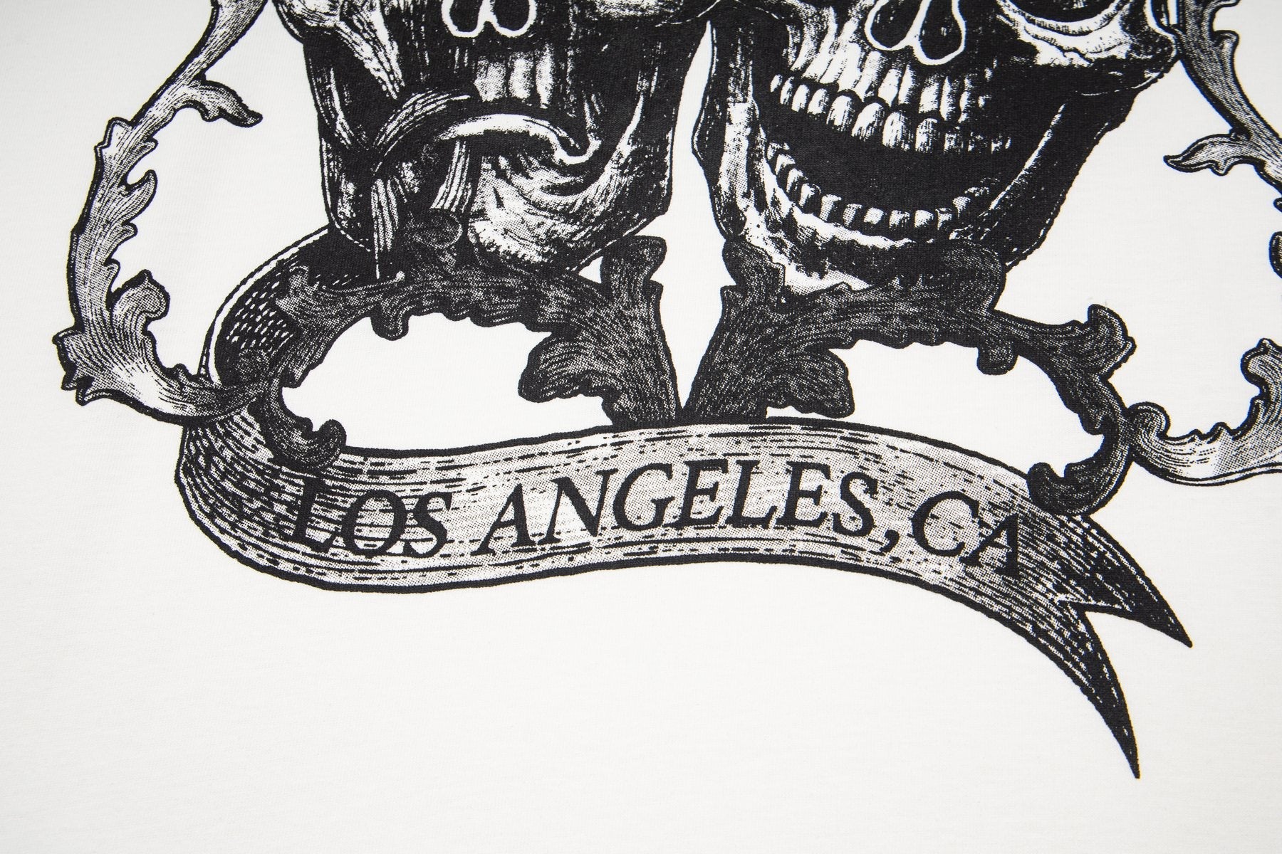 ASAALL White Graphic Sleeveless T-Shirt — detail