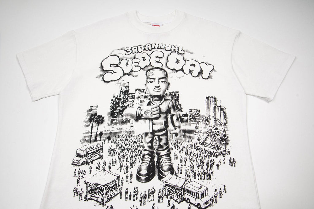 ASAALL White Black Front Graphic T-Shirt — front
