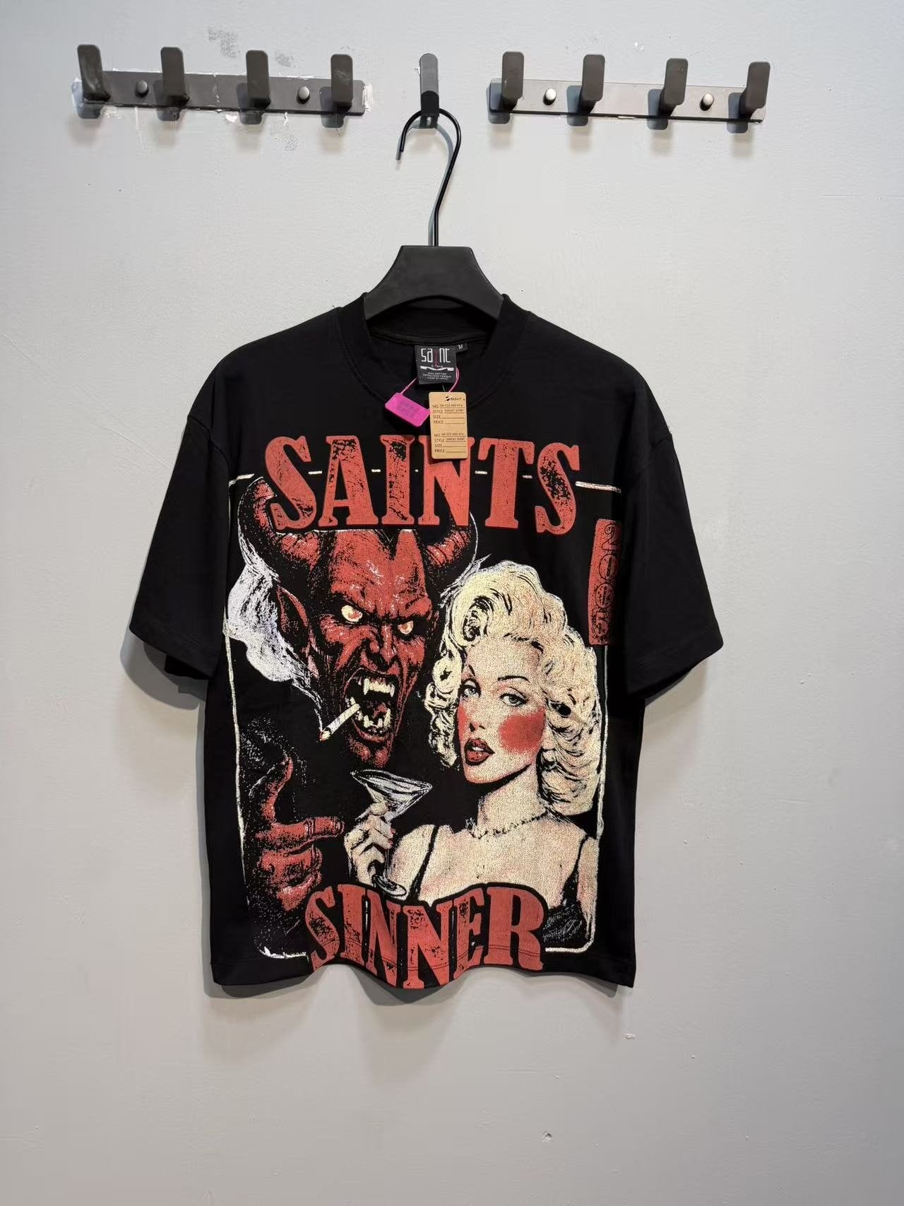 SAINT Front and Back Graphic Short-Sleeve T-Shirt — front
