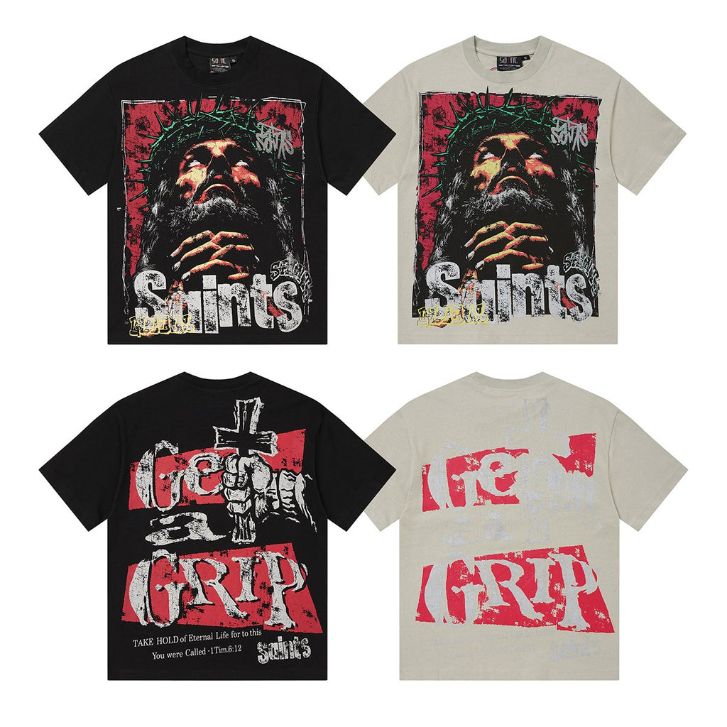 SAINT Portrait Graphic T-Shirt — comparison