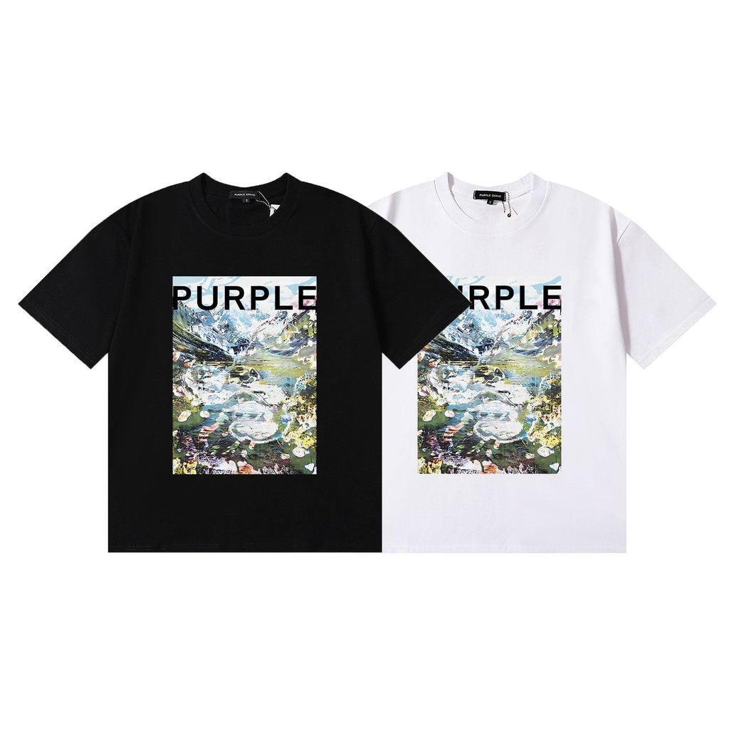 Purple Brand Landscape Graphic Short-Sleeve T-Shirt — comparison