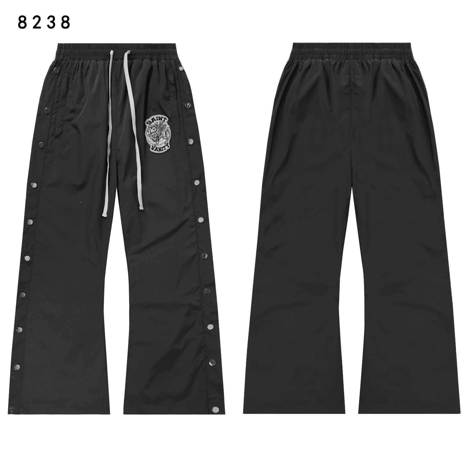 SAINT Vanity Patch Hooded Jacket & Snap-Pant Matching Set — front