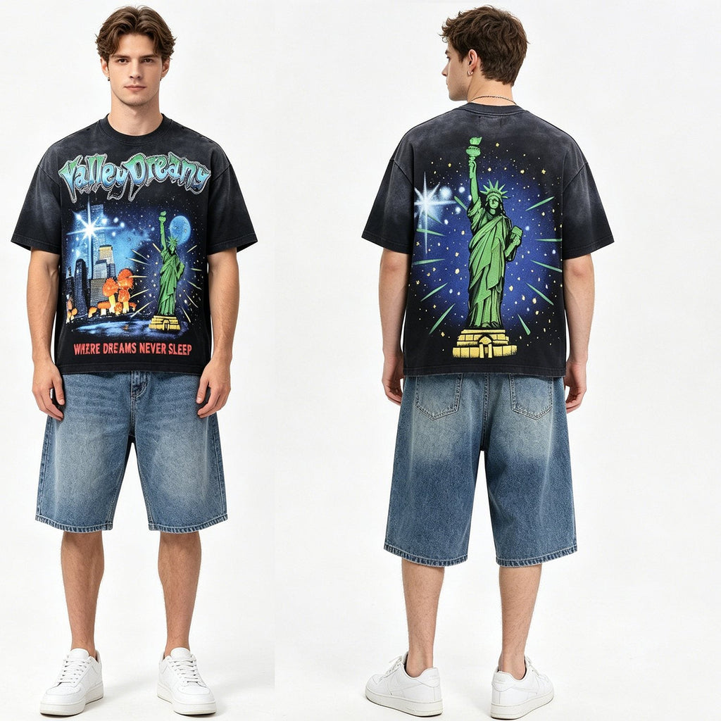 Valley Dreams Statue of Liberty Graphic T-Shirt — comparison