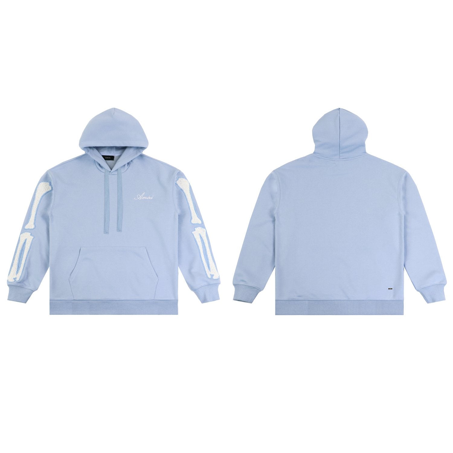 AMIRI Collegiate Bone Sleeve Graphic Hoodie — front