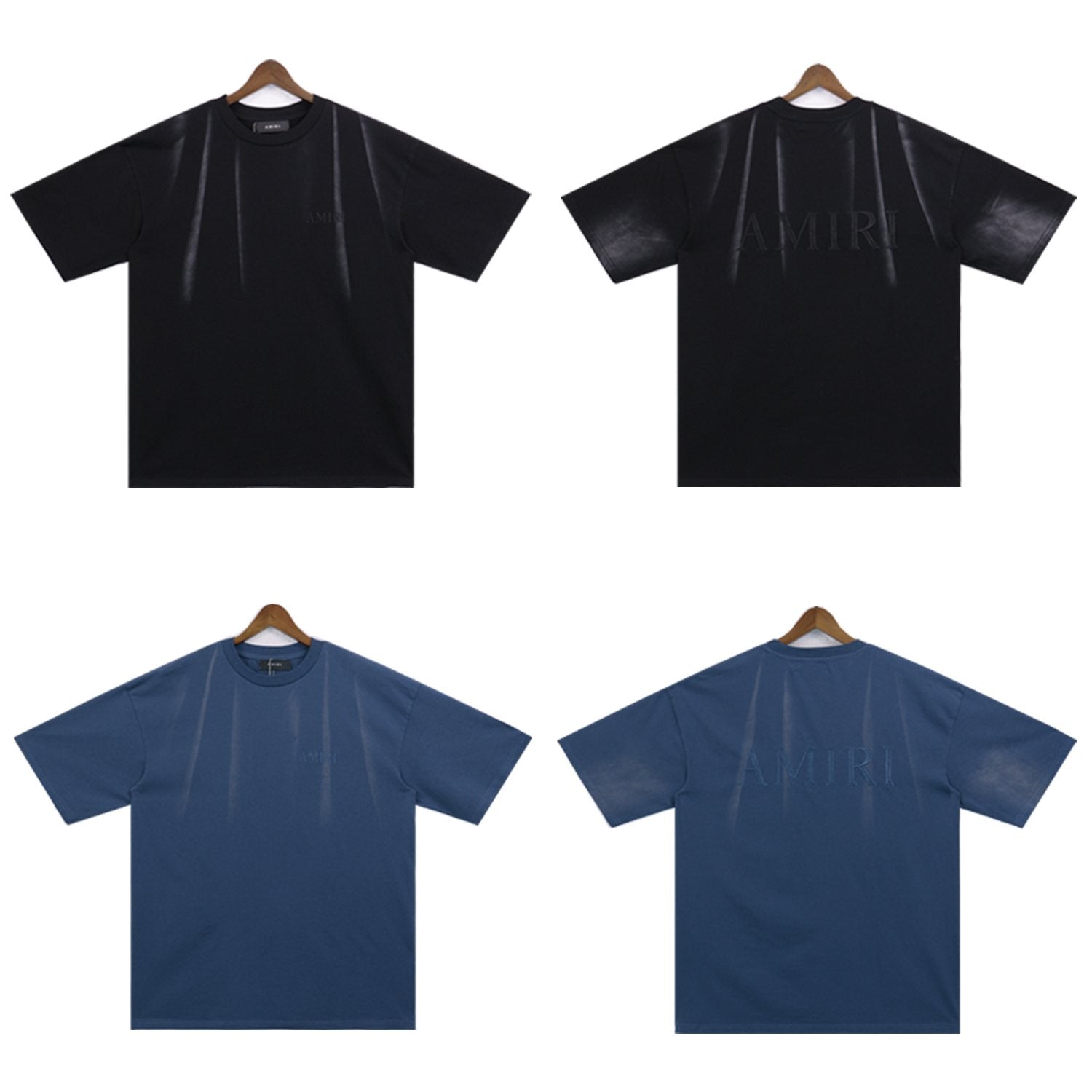 AMIRI Washed Embroidered T-Shirt & Shorts Set — comparison