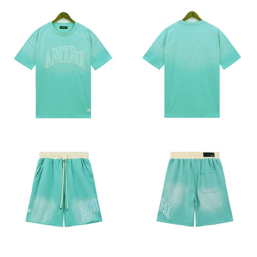AMIRI Vintage Collegiate Short-Sleeve Set — front