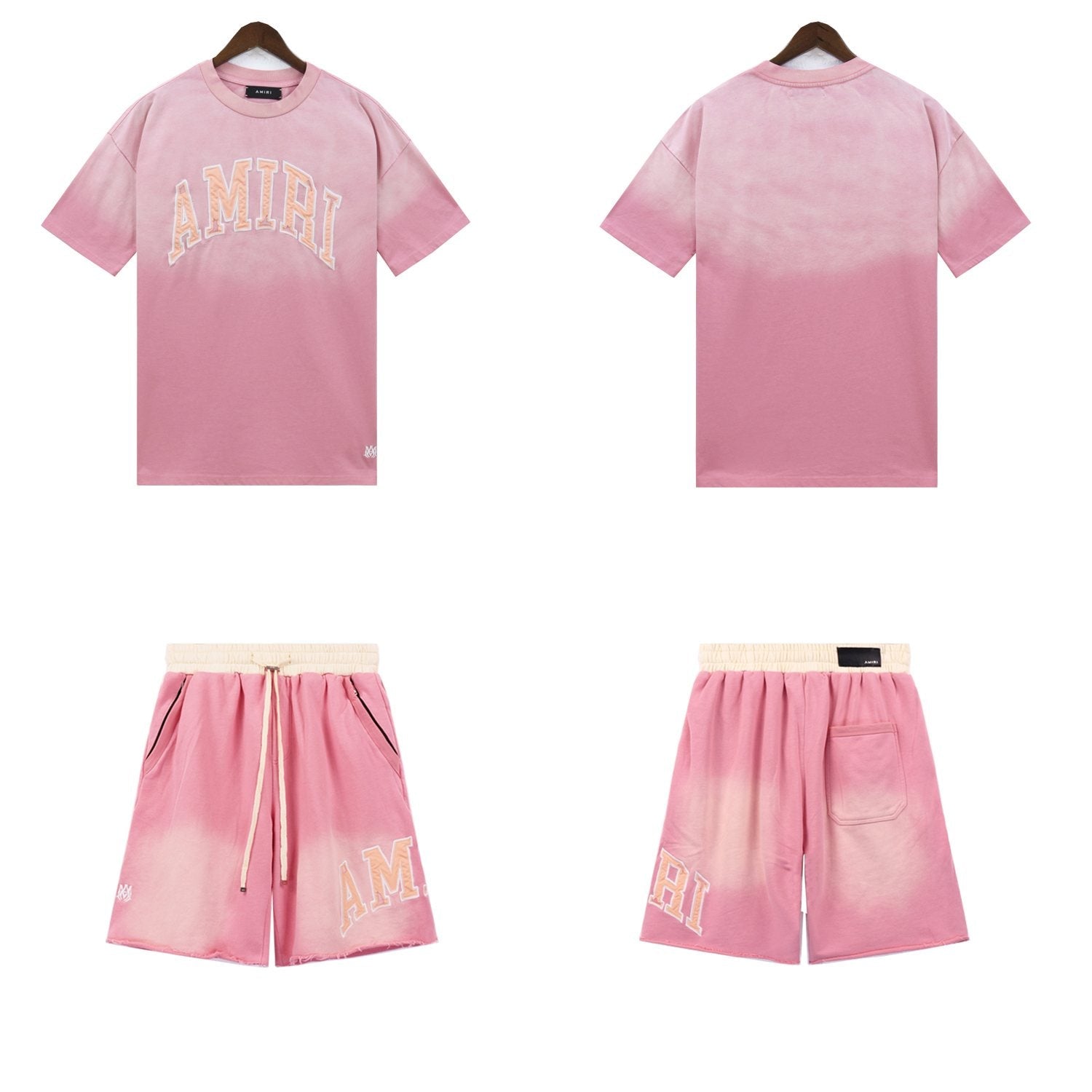 AMIRI Vintage Collegiate Short-Sleeve Set — front