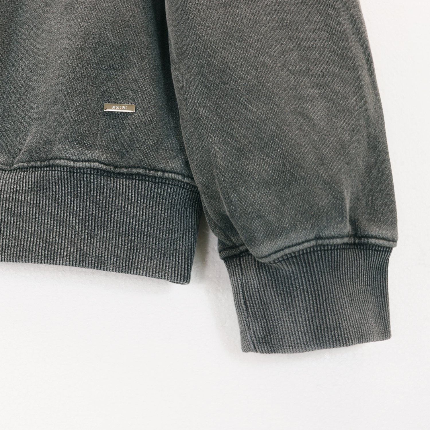 AMIRI Washed Dark Gray Graphic Hoodie — detail