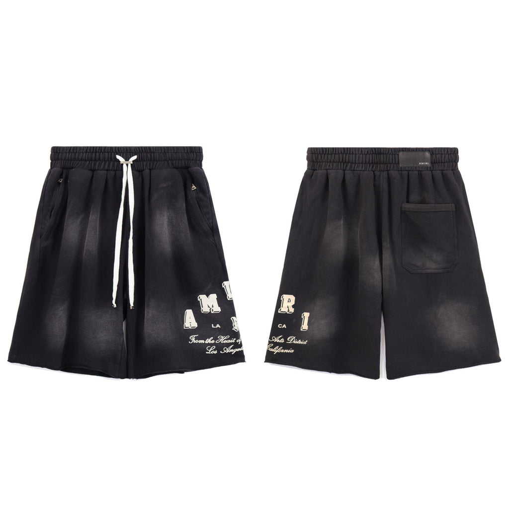 AMIRI Washed Graphic T-Shirt & Shorts Set — front