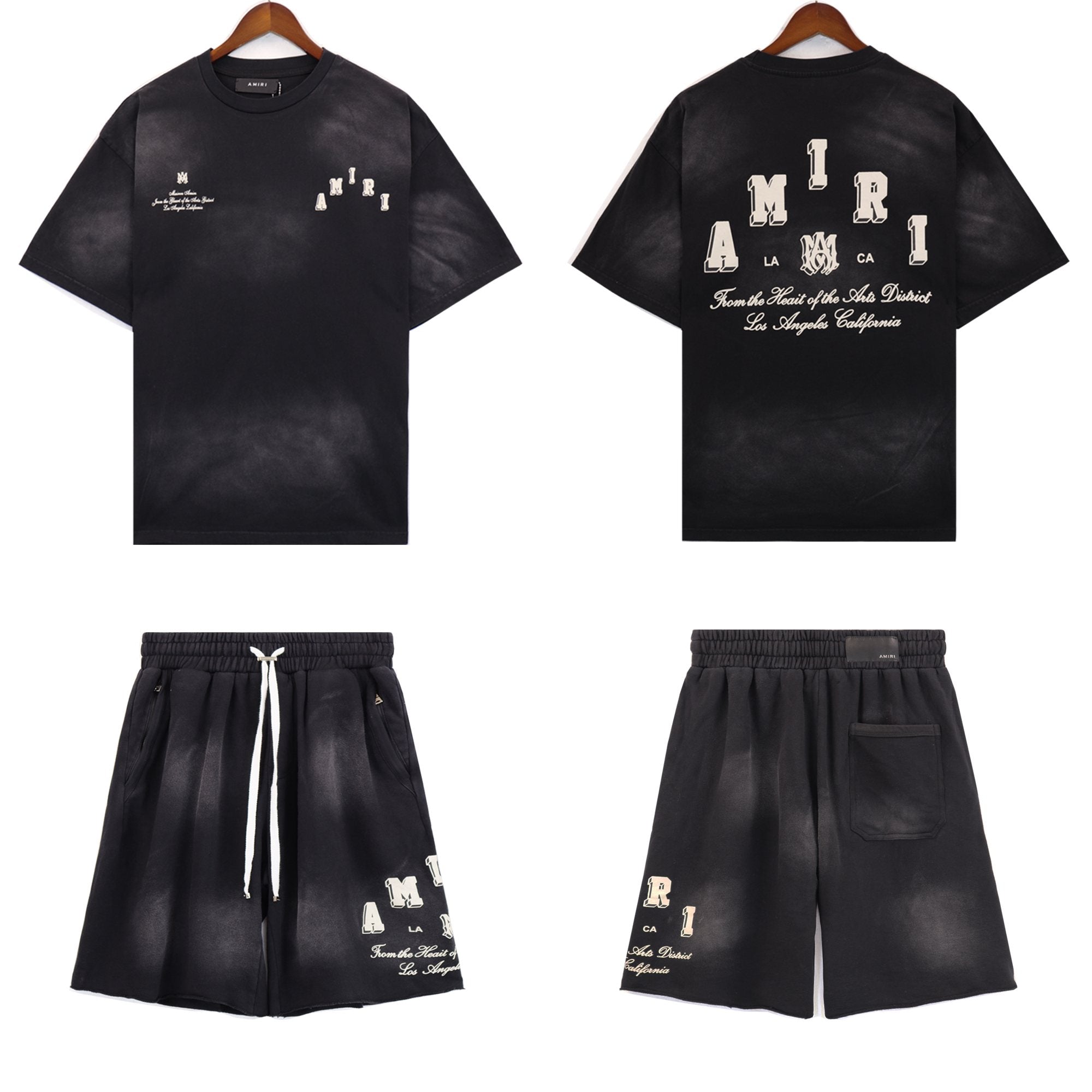 AMIRI Washed Graphic T-Shirt & Shorts Set — hero