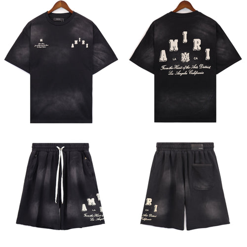 AMIRI Washed Graphic T-Shirt & Shorts Set — hero