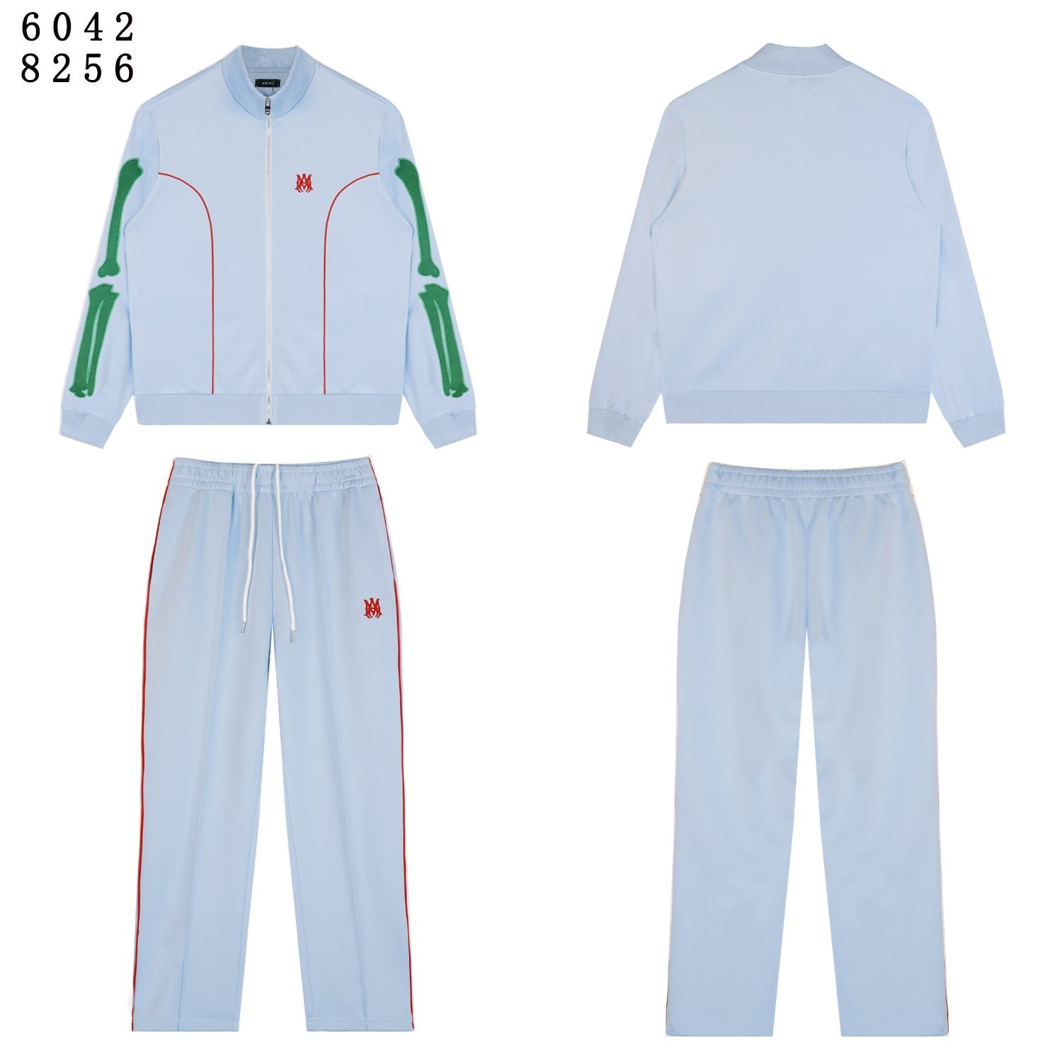 AMIRI Bones Track Jacket & Pants Matching Set — front