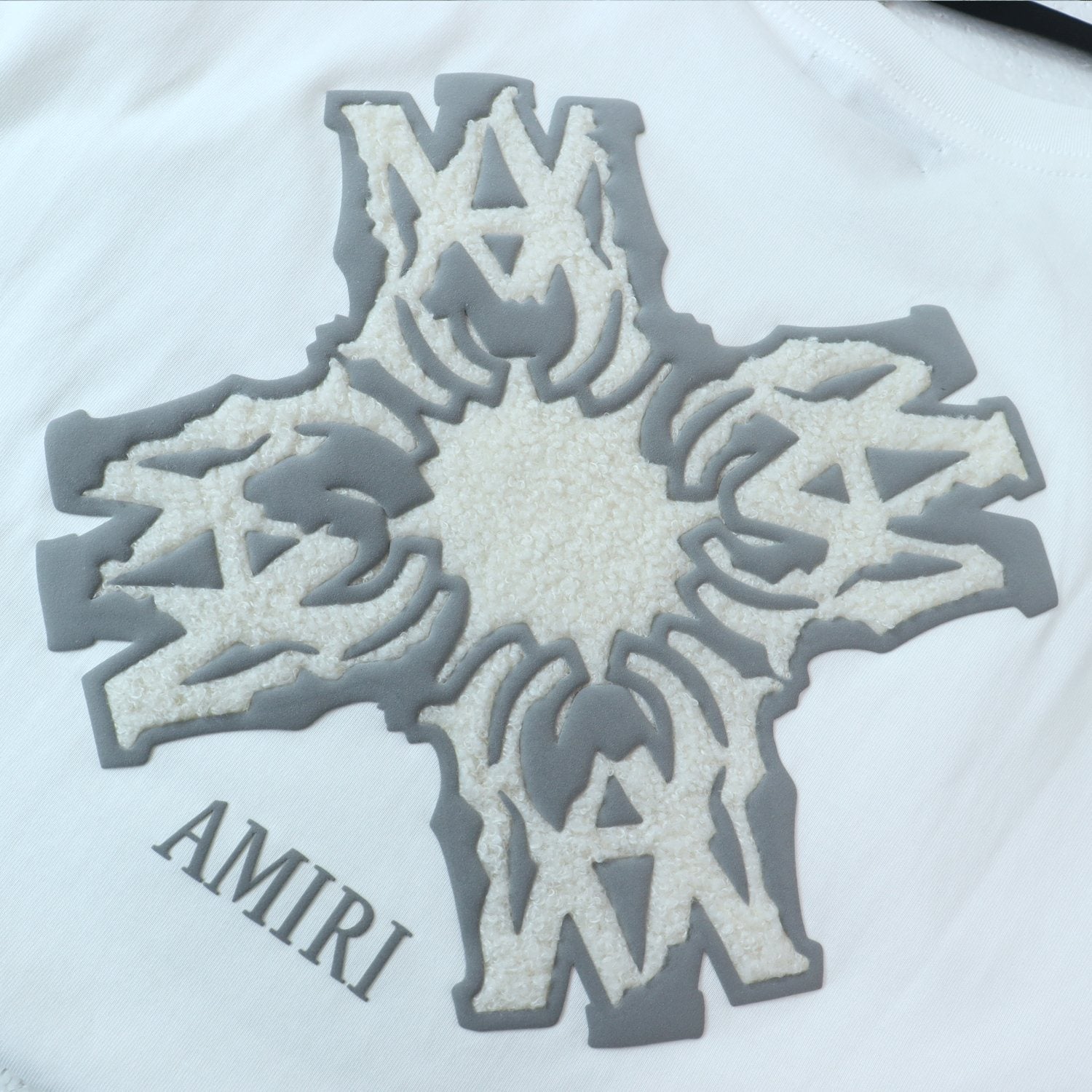 AMIRI Ice Blue Flame Graphic Short-Sleeve Set — detail