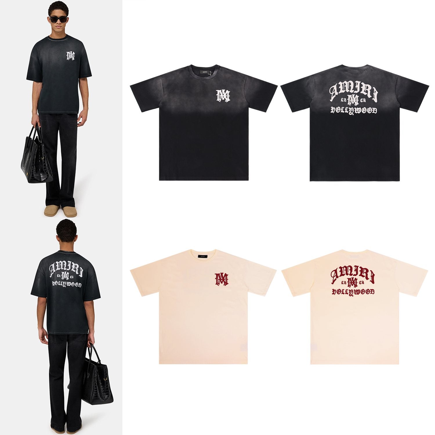 AMIRI Hollywood MA Graphic T-Shirt — context