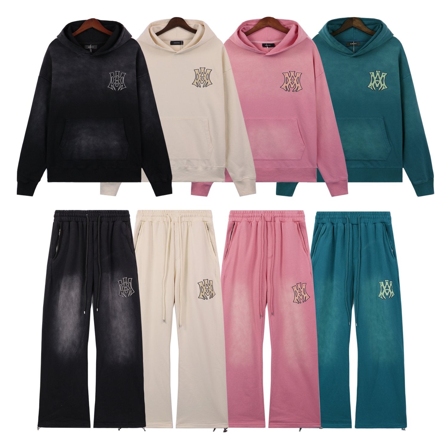 AMIRI Graphic Hoodie & Sweatpants Matching Set — comparison