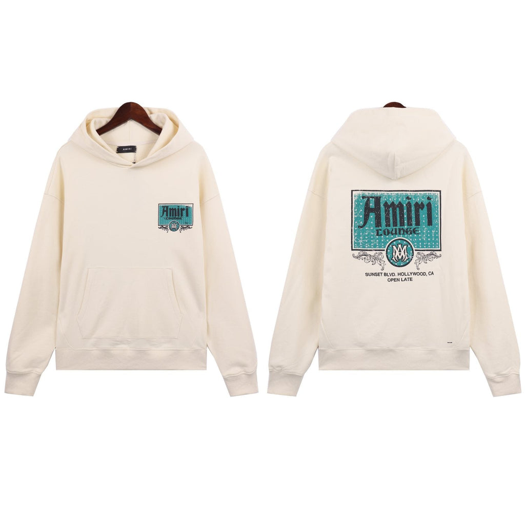 AMIRI Vintage Crystal Lounge Graphic Hoodie — front
