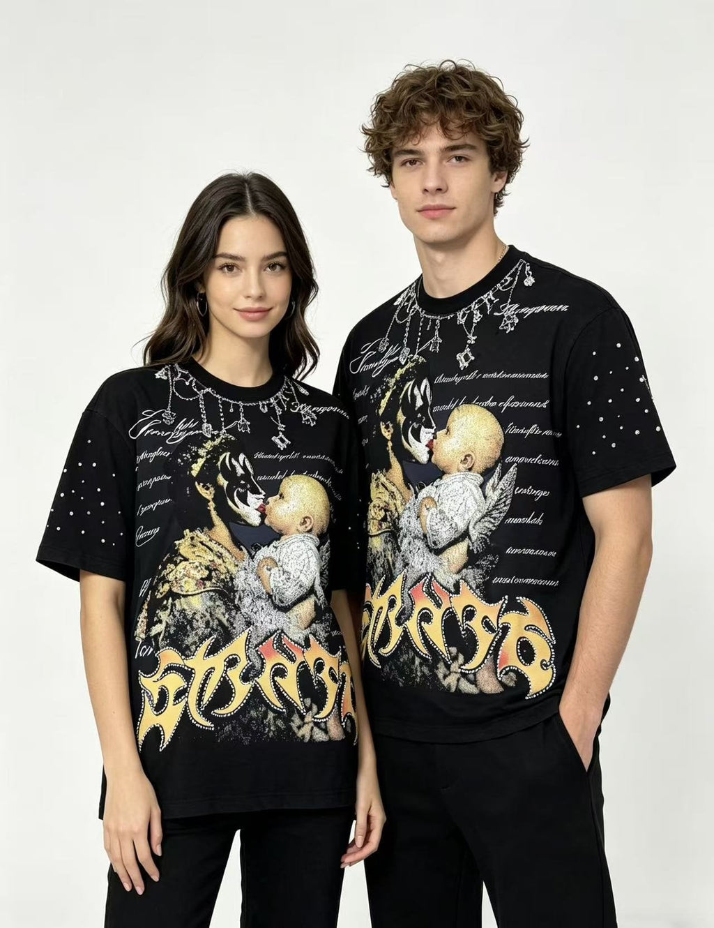 SAINT Washed Rock Graphic Short-Sleeve T-Shirt — context