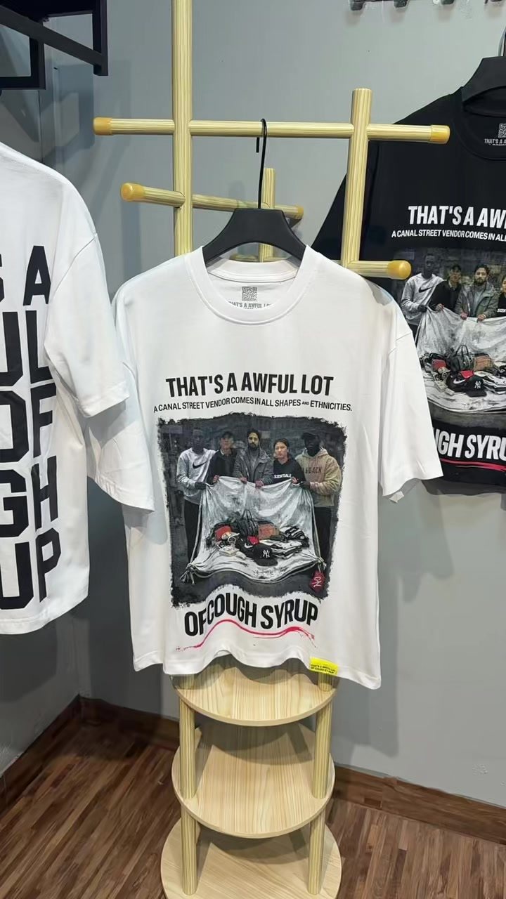 THAT'S A AWFUL LOT OF COUGH SYRUP Photo Graphic Short-Sleeve T-Shirt — context
