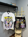 THAT'S A AWFUL LOT OF COUGH SYRUP Colorful Bottle Graphic Short-Sleeve Set — front