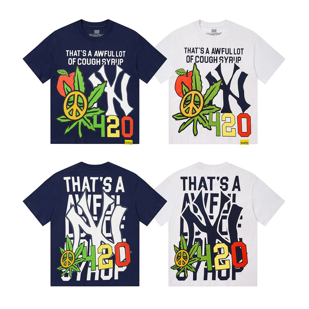 THAT'S A AWFUL LOT OF COUGH SYRUP Front & Back Graphic T-Shirt — comparison