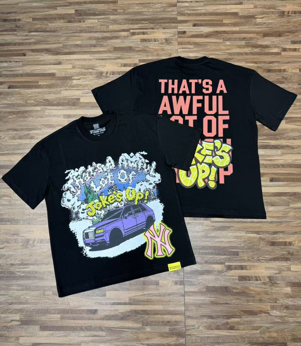 THAT'S A AWFUL LOT OF COUGH SYRUP Car Graphic T-Shirt — context