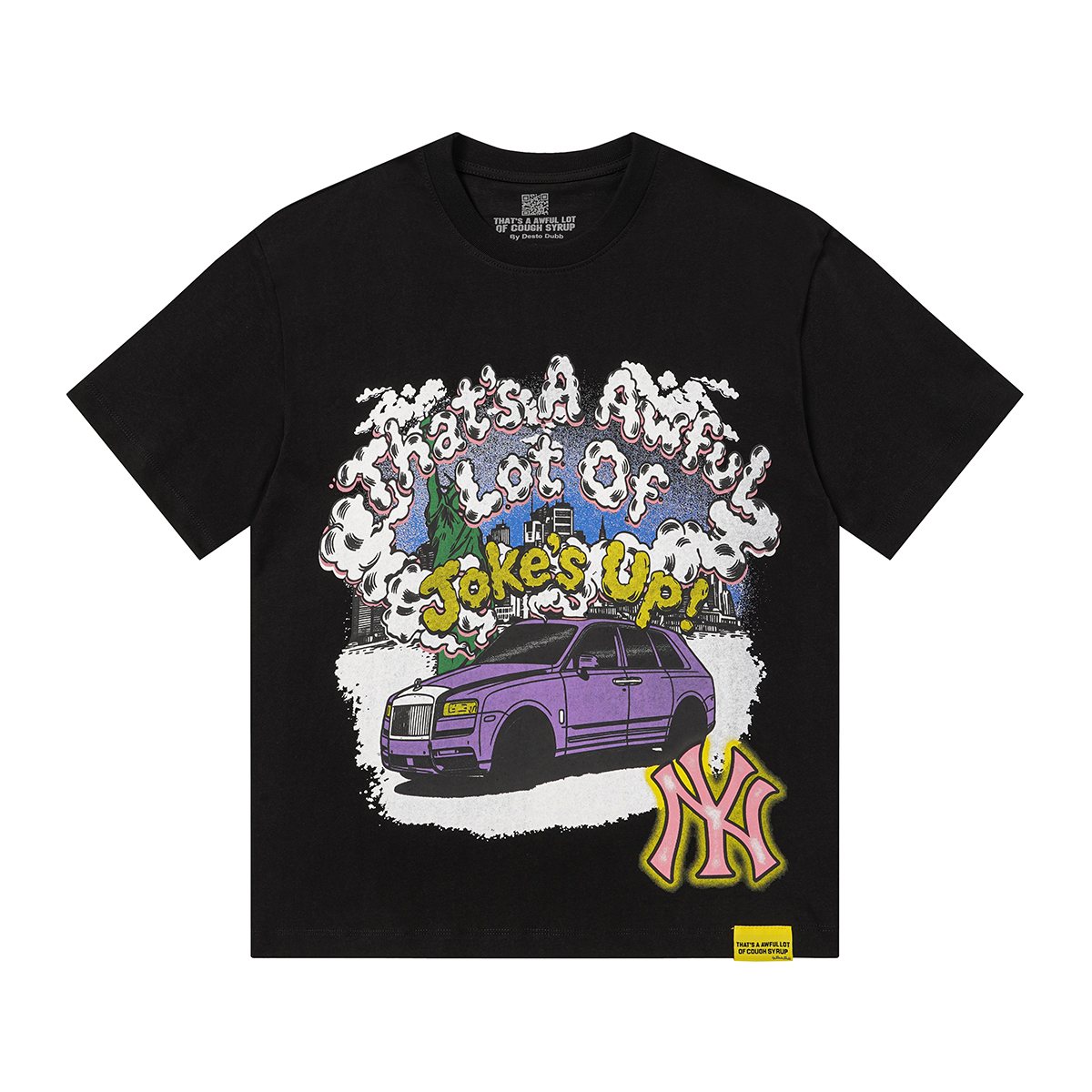 THAT'S A AWFUL LOT OF COUGH SYRUP Car Graphic T-Shirt — front
