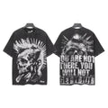 Hellstar Spiked Skull Graphic T-Shirt — front