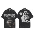 HELLSTAR Sports Flag Flame Graphic T-Shirt — front