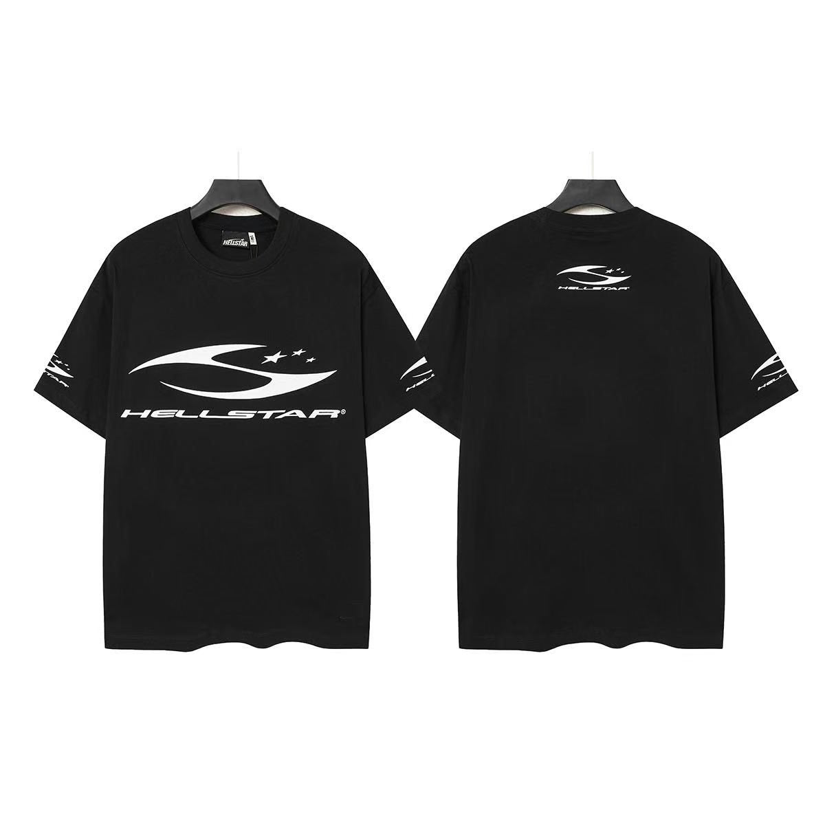 Hellstar Swoosh Logo Graphic T-Shirt — front