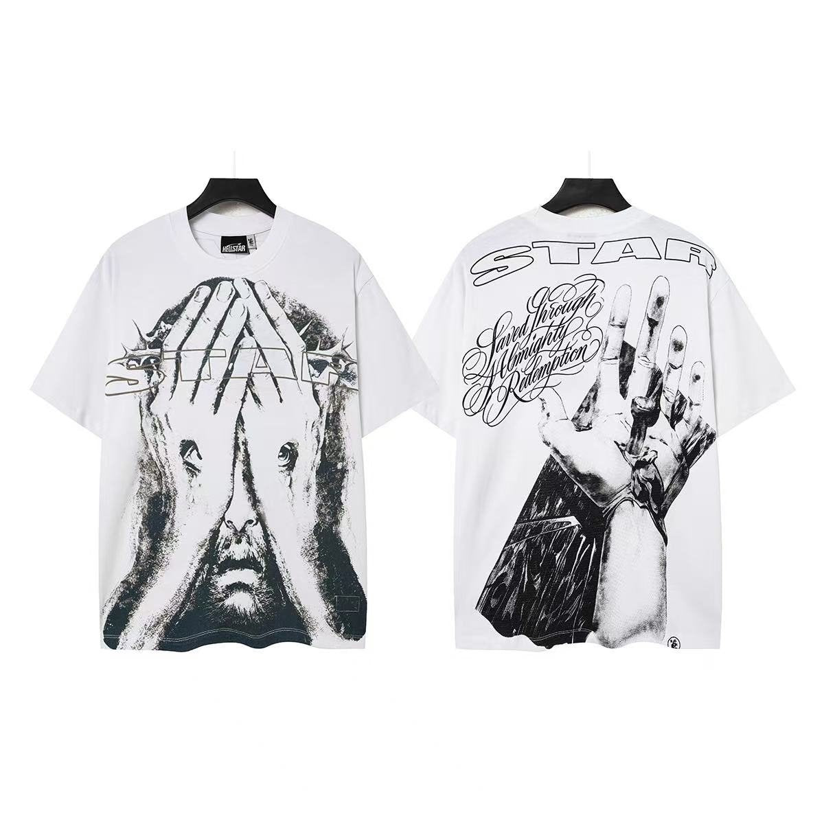Hellstar Face and Hands Graphic T-Shirt — front