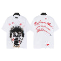 Hellstar Face Kiss Script Graphic T-Shirt — front