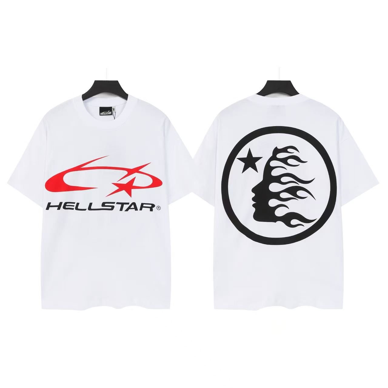 Hellstar Flame Head Graphic T-Shirt — front