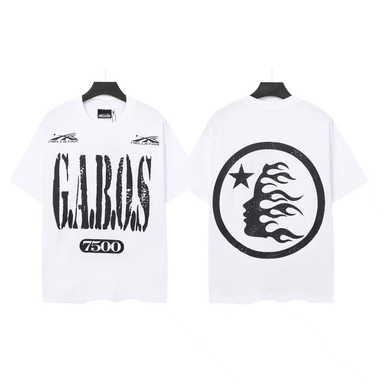 Hellstar Clarins 7500 Flame Head Graphic T-Shirt — front