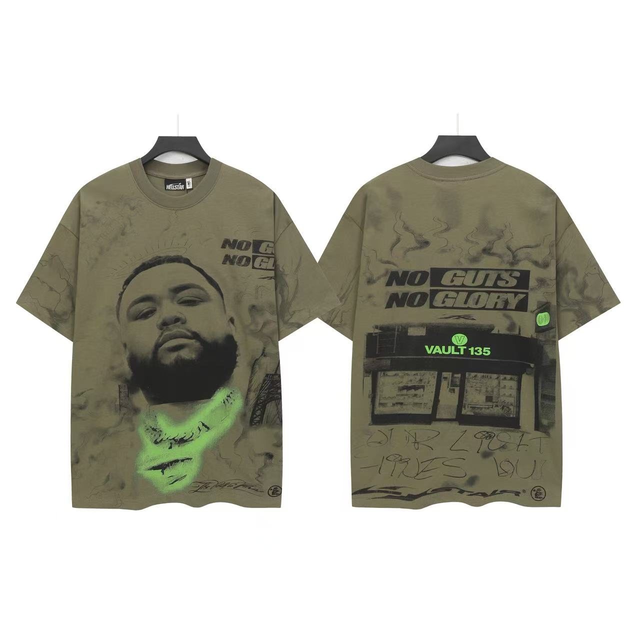 Hellstar No Guts No Glory Vault Graphic T-Shirt — front